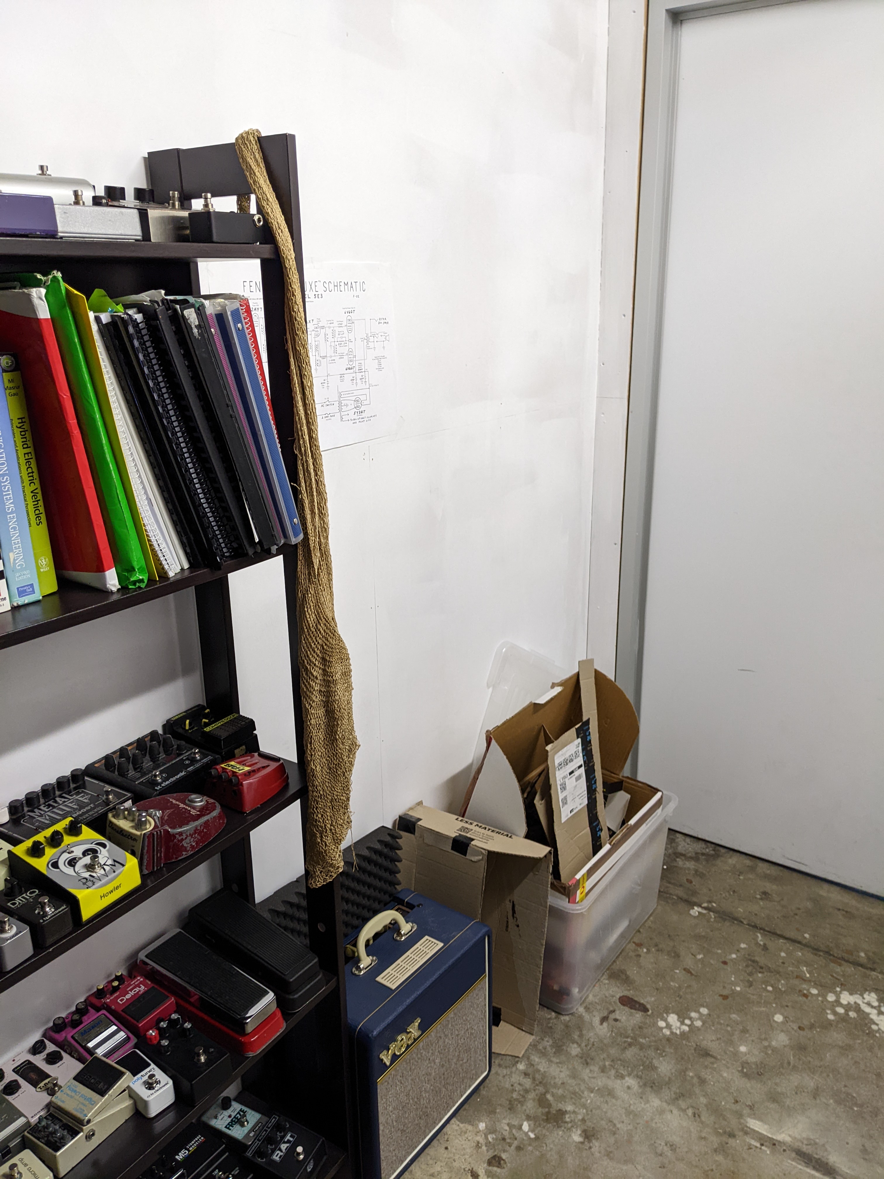 Barkvox studio, workshop, and gear