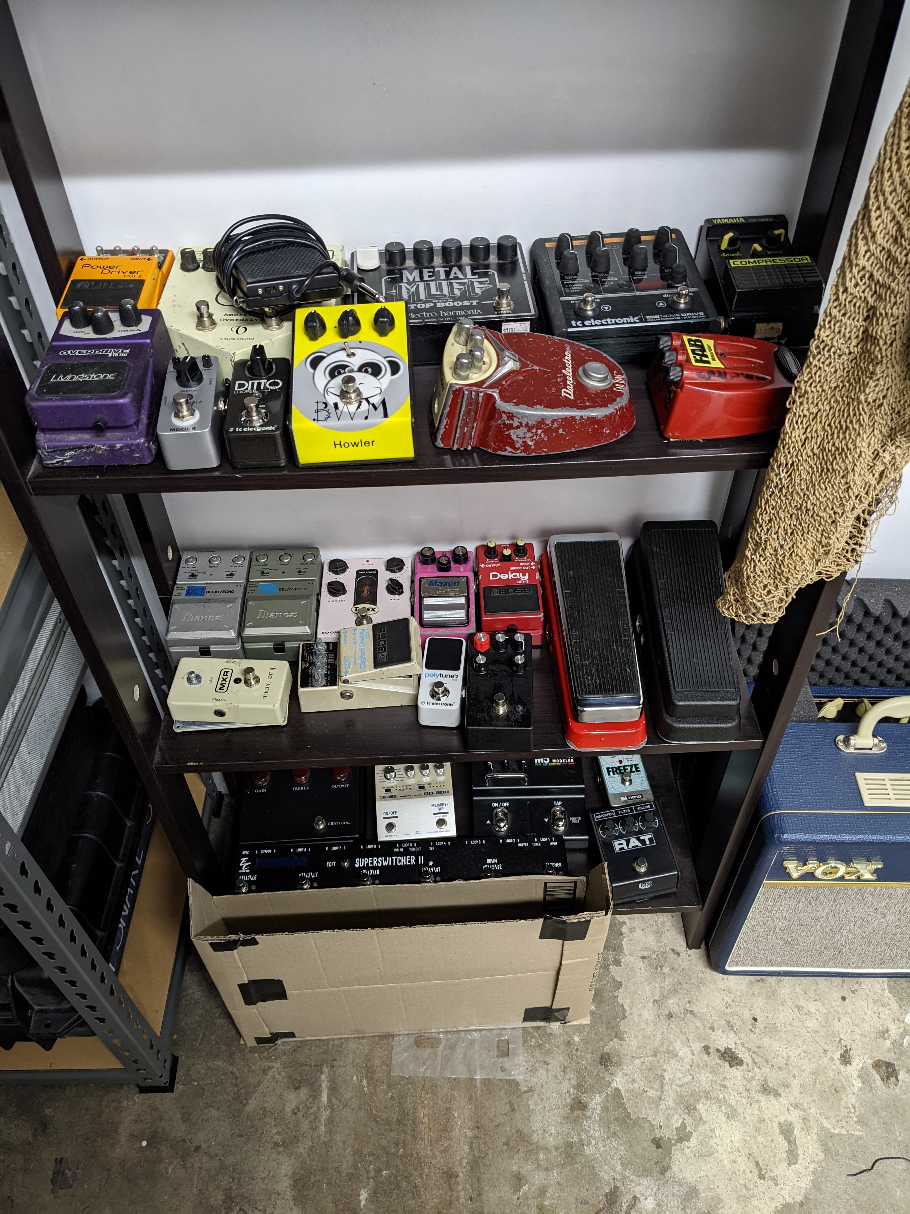 Barkvox studio, workshop, and gear