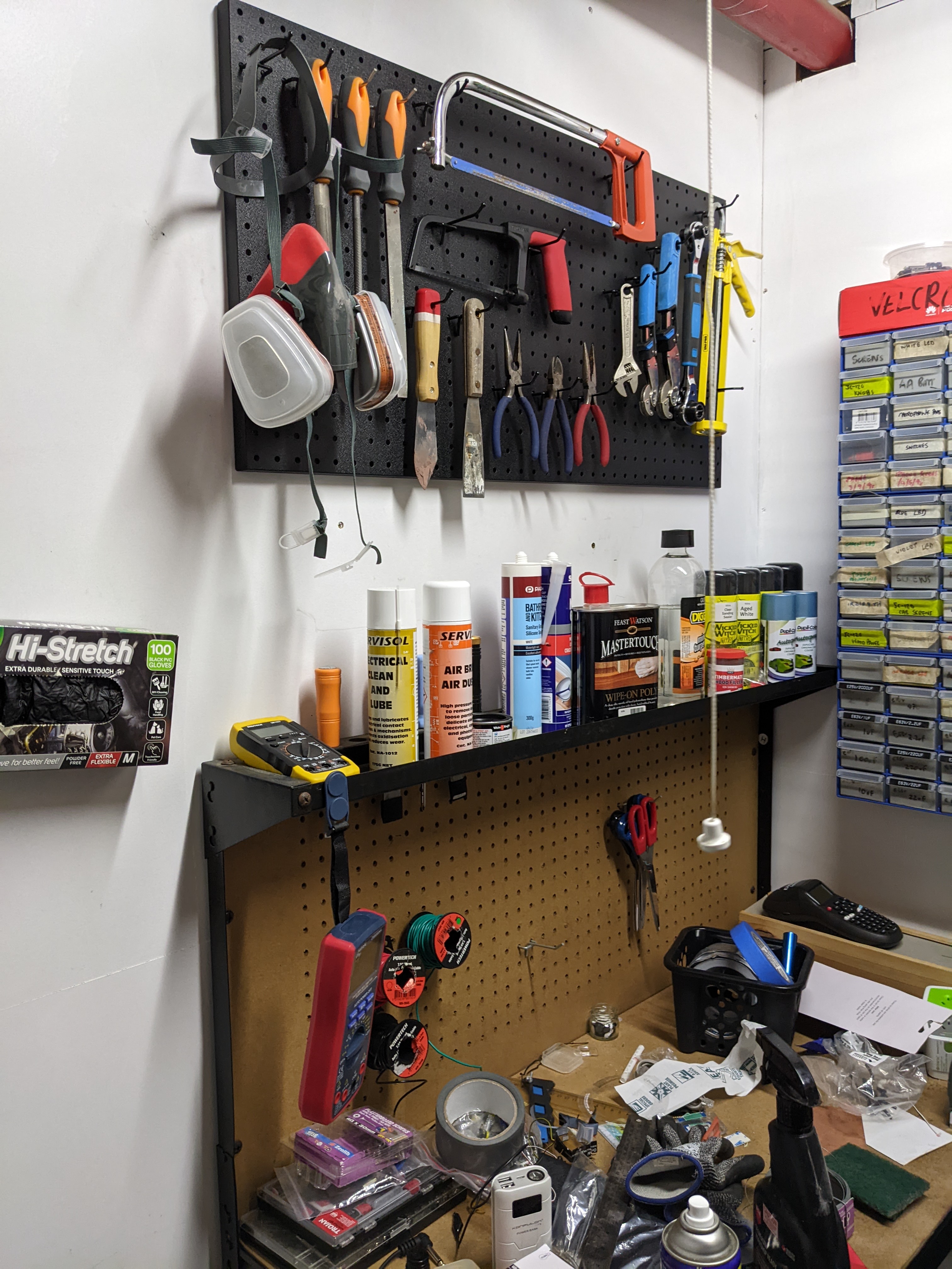 Barkvox studio, workshop, and gear