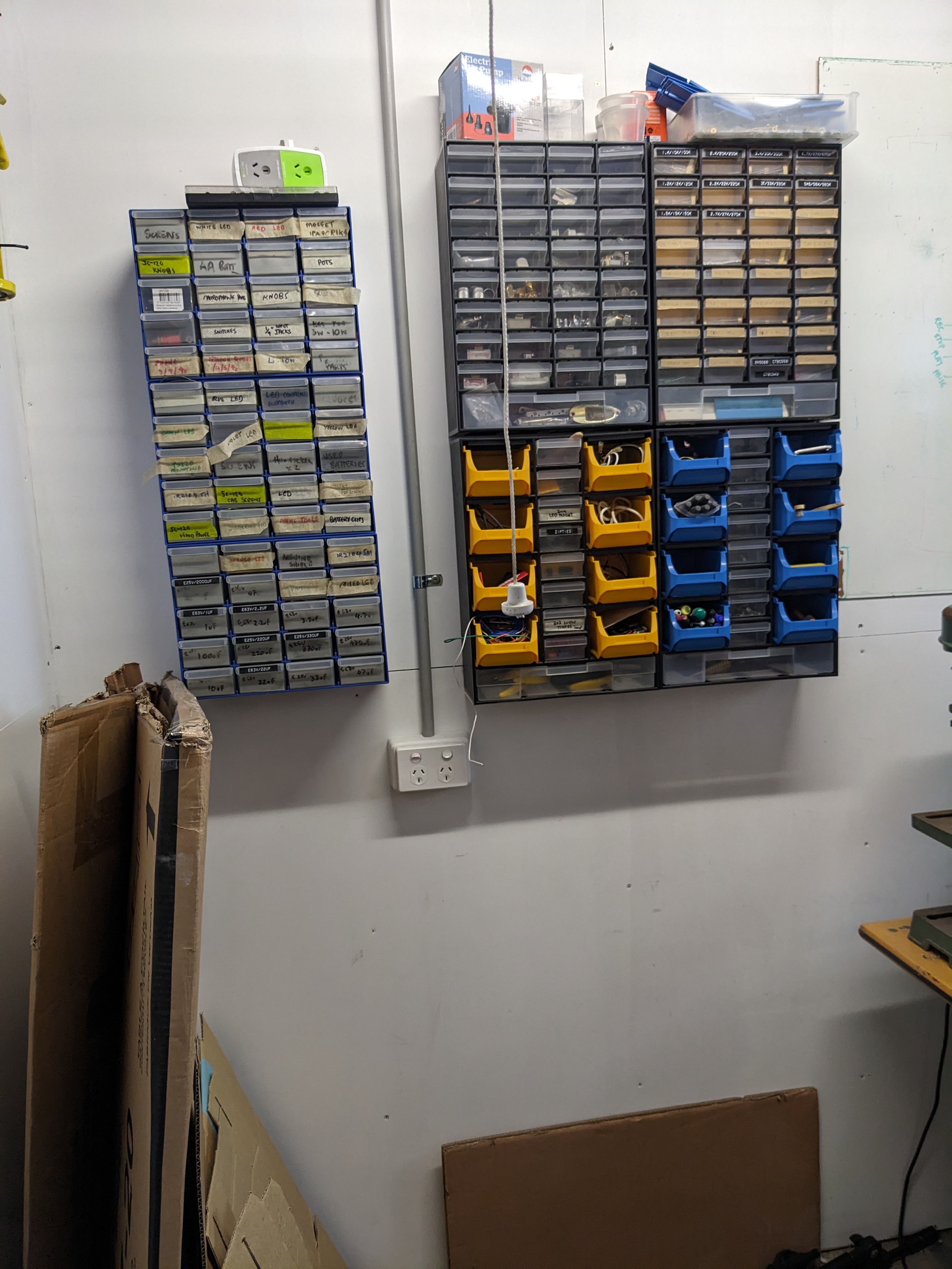 Barkvox studio, workshop, and gear