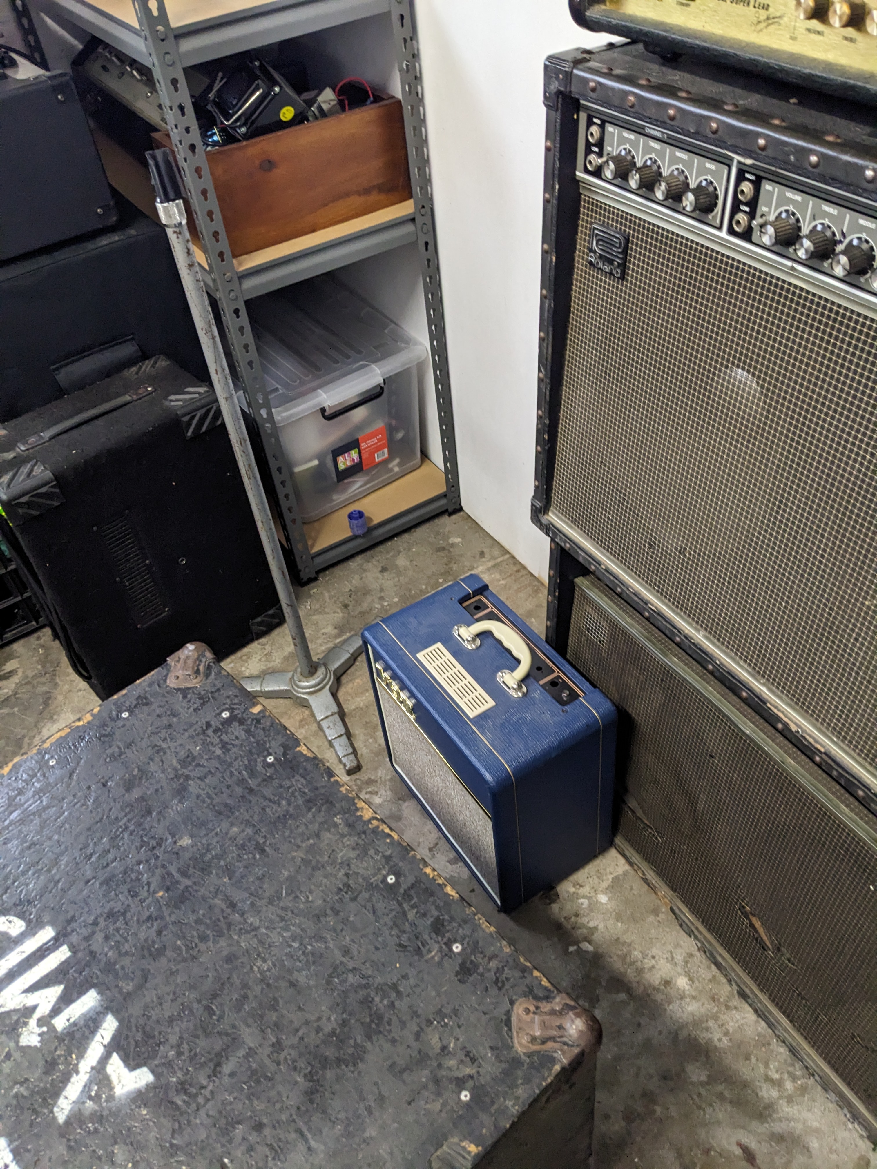 Barkvox studio, workshop, and gear